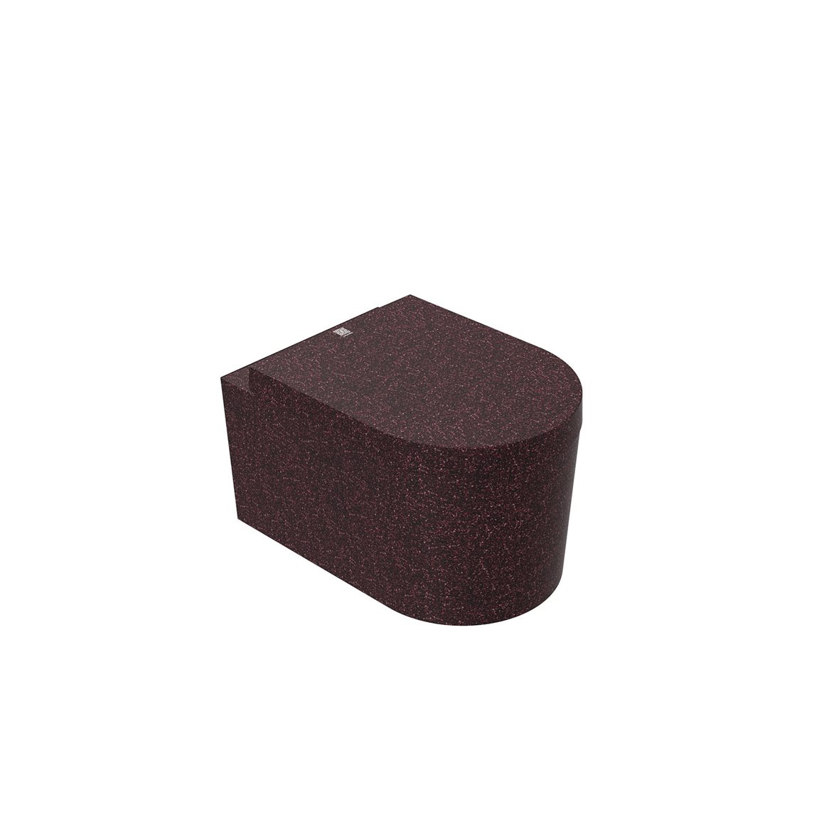 Woodio Block WC-istuin seinään 542 rimless istuinkansi vaimennuksella puukomposiitti Berry