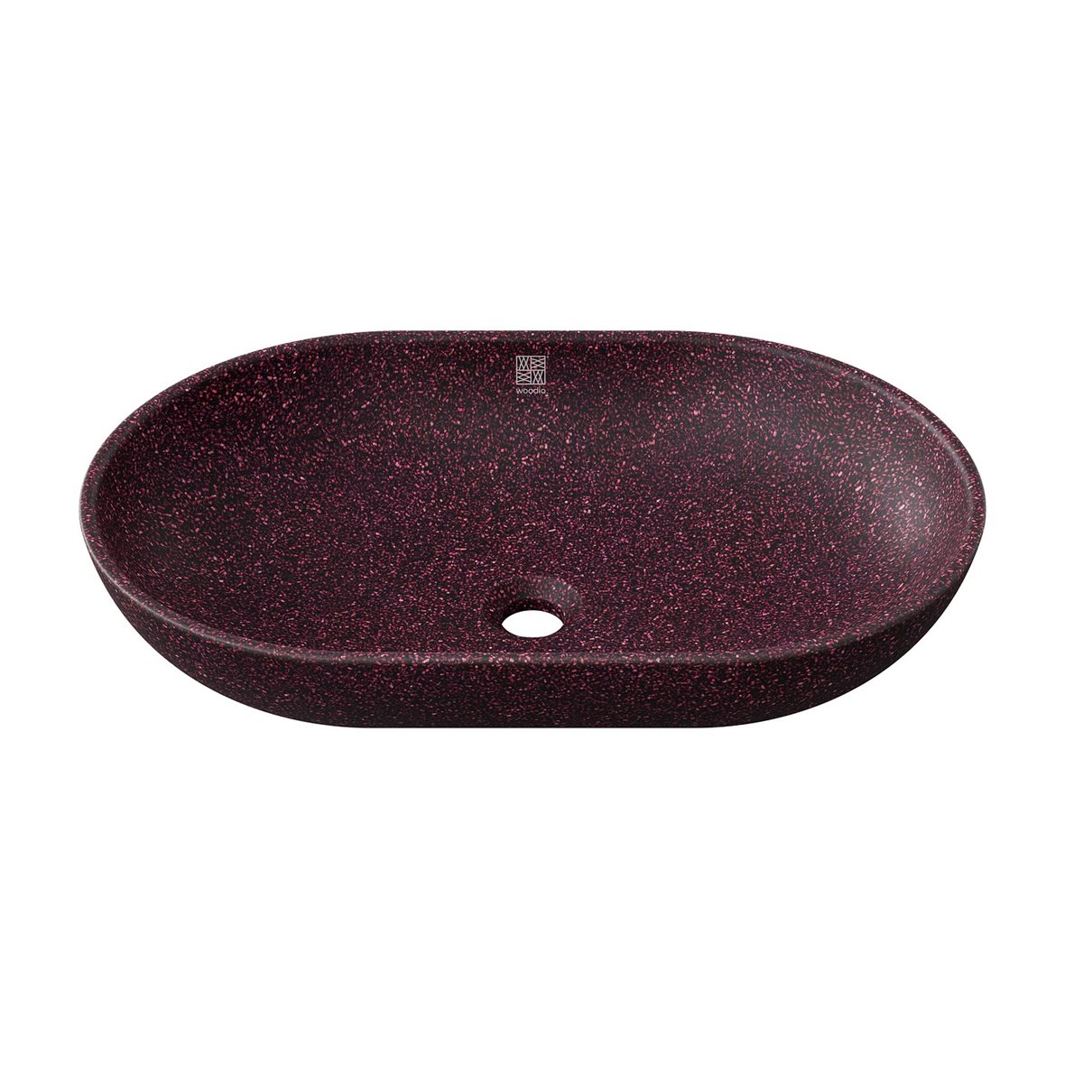 Woodio Soft malja-allas 60X40X13,8 cm Berry matta liila