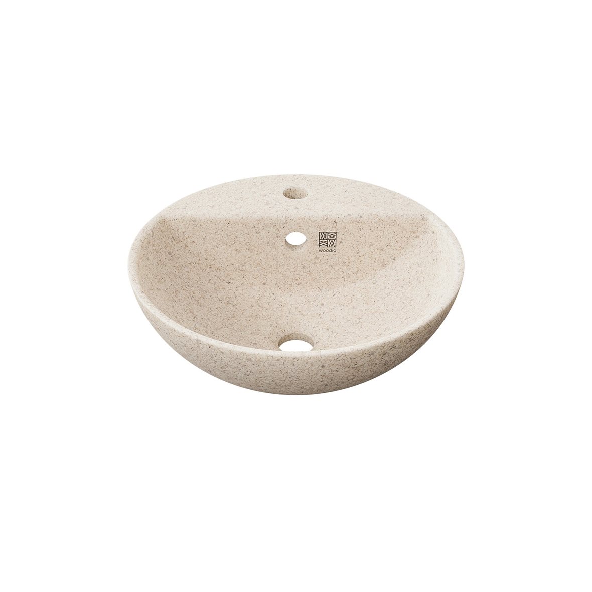 Woodio Soft malja-allas 40X40X15,3 cm Polar matta valkoinen