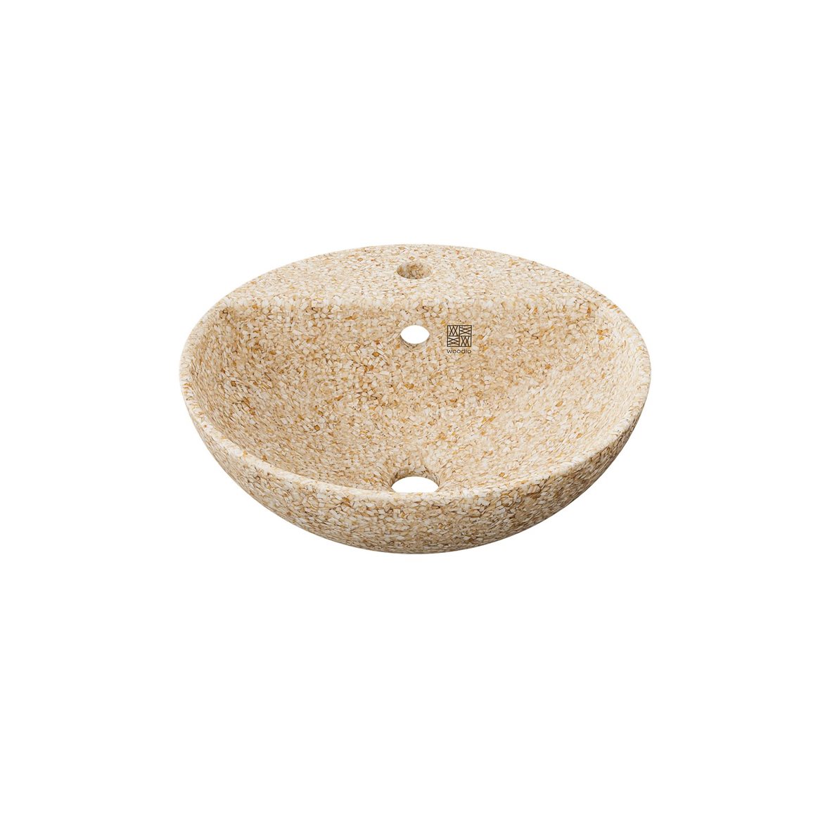 Woodio Soft malja-allas 40X40X15,3 cm Natural 5mm matta vaalea puu