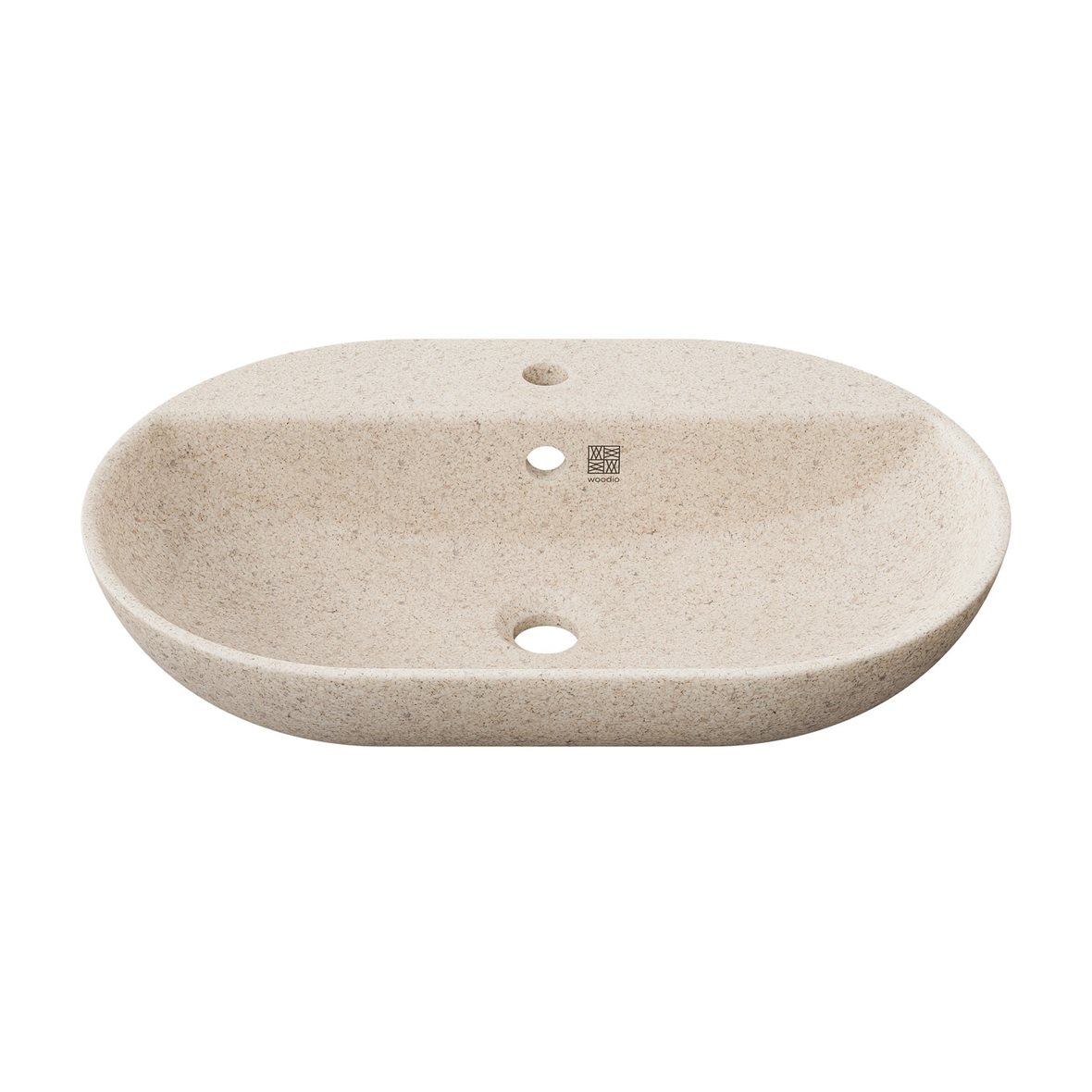 Woodio Soft malja-allas 60X40X13,8 cm Polar matta valkoinen