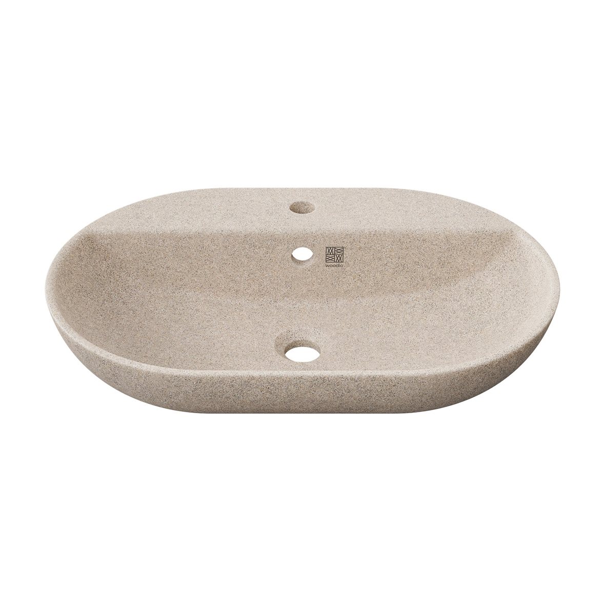 Woodio Soft malja-allas 60X40X13,8 cm Sand matta beige