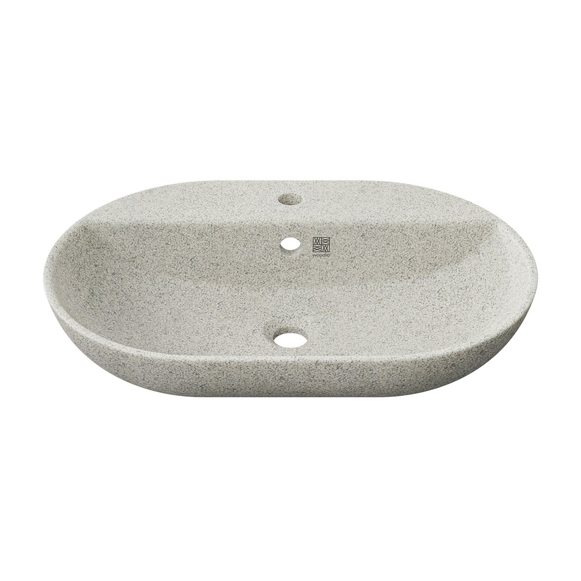 Woodio Soft malja-allas 60X40X13,8 cm Linen matta harmaa