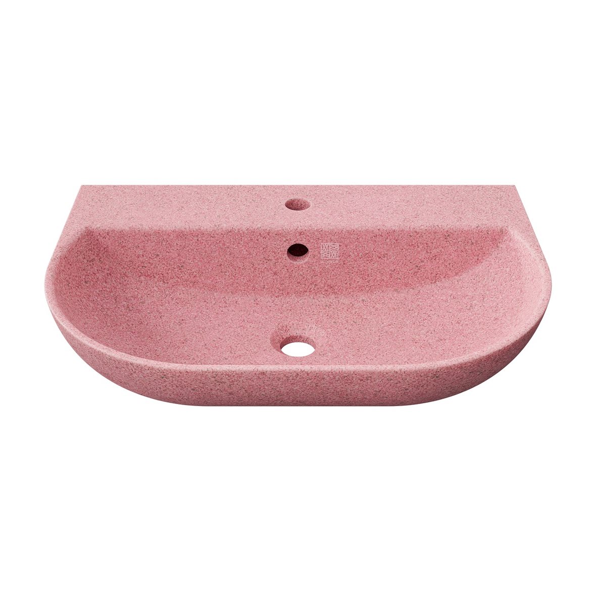 Woodio Soft seinään asennettava pesuallas 60X40X13,8 cm Blossom matta punainen