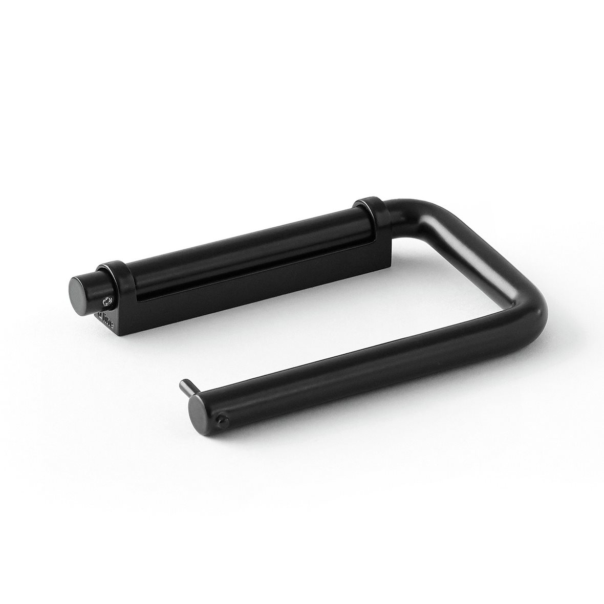 d line Knud Holscher WC-paperiteline 14,6x9,9x2,3 cm haponkestävä ruostumaton teräs AISI 316 cm mattamusta RAL9005