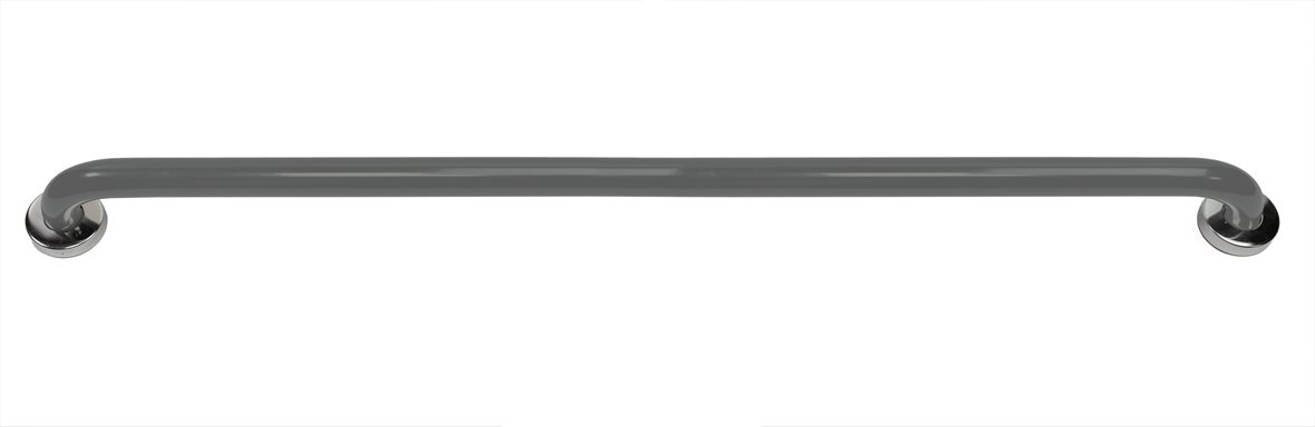 Liikkuva+ Elite suora tukikahva 100x6,5x9 cm harmaa matta 32 mm teräs sileä antibakteerinen