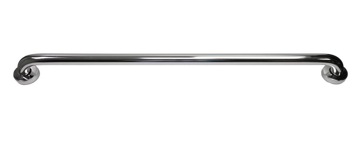 Liikkuva+ Elite suora tukikahva 90x6,5x9 cm teräs sileä 32 mm sisältää peitelaipat