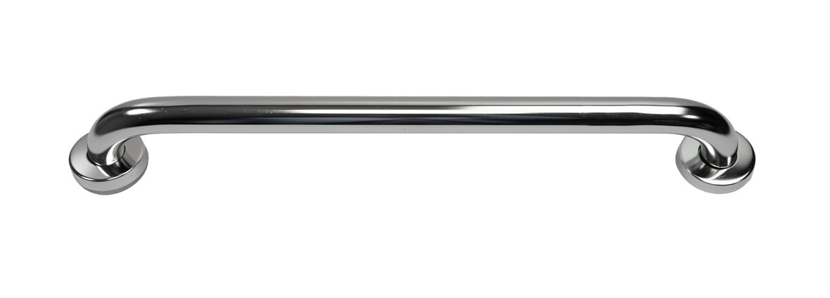 Liikkuva+ Elite suora tukikahva 60x6,5x9 cm teräs sileä 32 mm sisältää peitelaipat