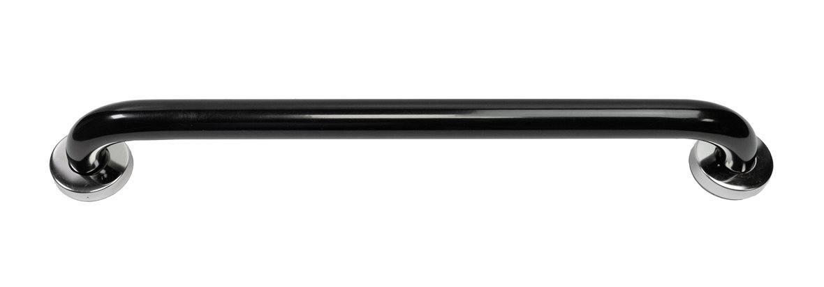 Liikkuva+ Elite suora tukikahva 60x6,5x9 cm musta matta 32 mm teräs sileä antibakteerinen