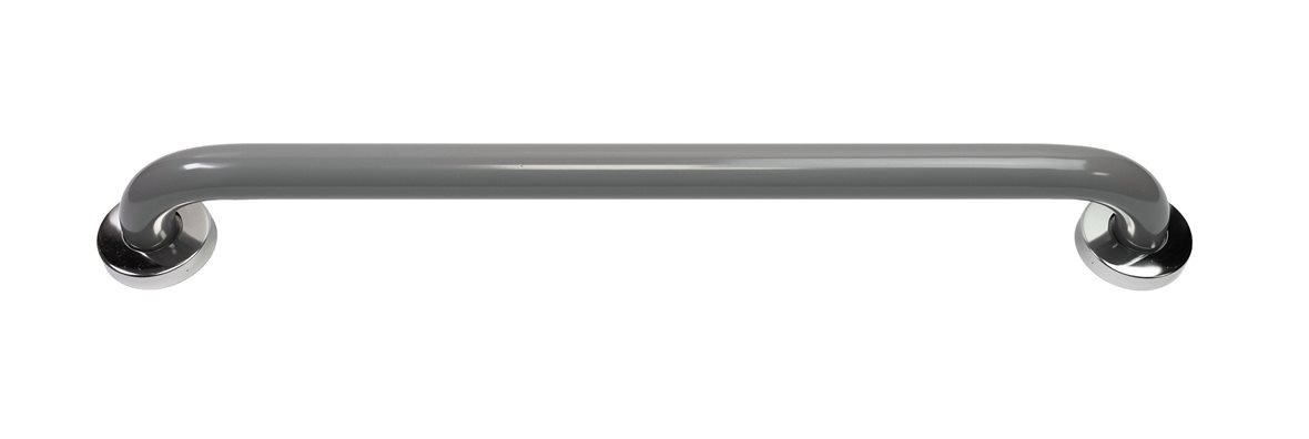 Liikkuva+ Elite suora tukikahva 60x6,5x9 cm harmaa matta 32 mm teräs sileä antibakteerinen