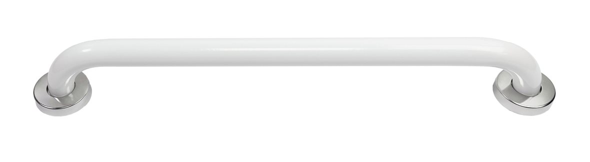 Liikkuva+ Elite suora tukikahva 60x6,5x9 cm valkoinen matta 32 mm teräs sileä antibakteerinen