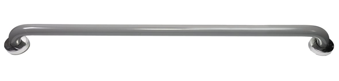 Liikkuva+ Elite suora tukikahva 90x6,5x9 cm harmaa matta 32 mm teräs sileä antibakteerinen