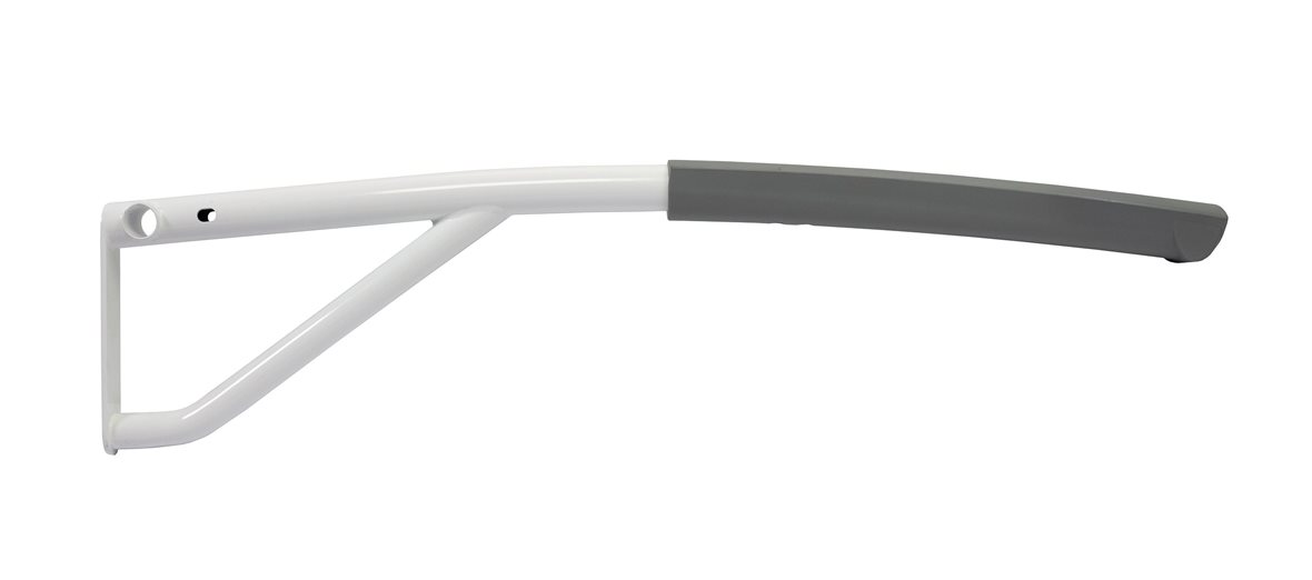 Liikkuva+ Elite WC-tukikaide 9x22x80 cm harmaa/valkoinen antibakteerinen 32 mm