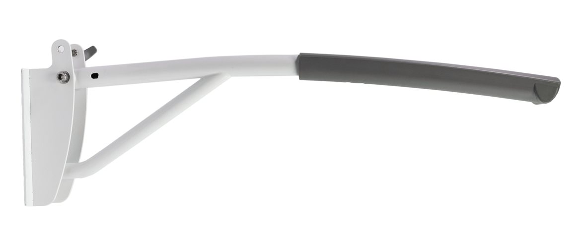 Liikkuva+ Elite WC-tukikaide 9x22x70 cm harmaa/valkoinen antibakteerinen 32 mm