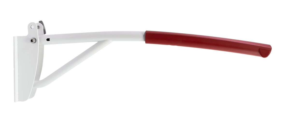 Liikkuva+ Elite WC-tukikaide 9x22x80 cm punainen/valkoinen antibakteerinen 32 mm