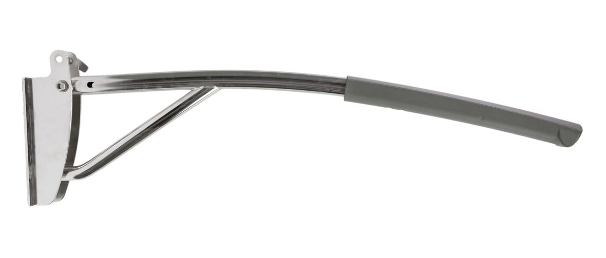 Liikkuva+ Elite WC-tukikaide 9x22x90 cm harmaa/teräs antibakteerinen 32 mm