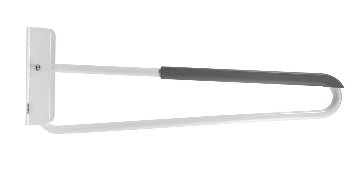 Liikkuva+ Prime WC-tukikaide 9,3x30,5x90 cm harmaa/valkoinen antibakteerinen 25 mm