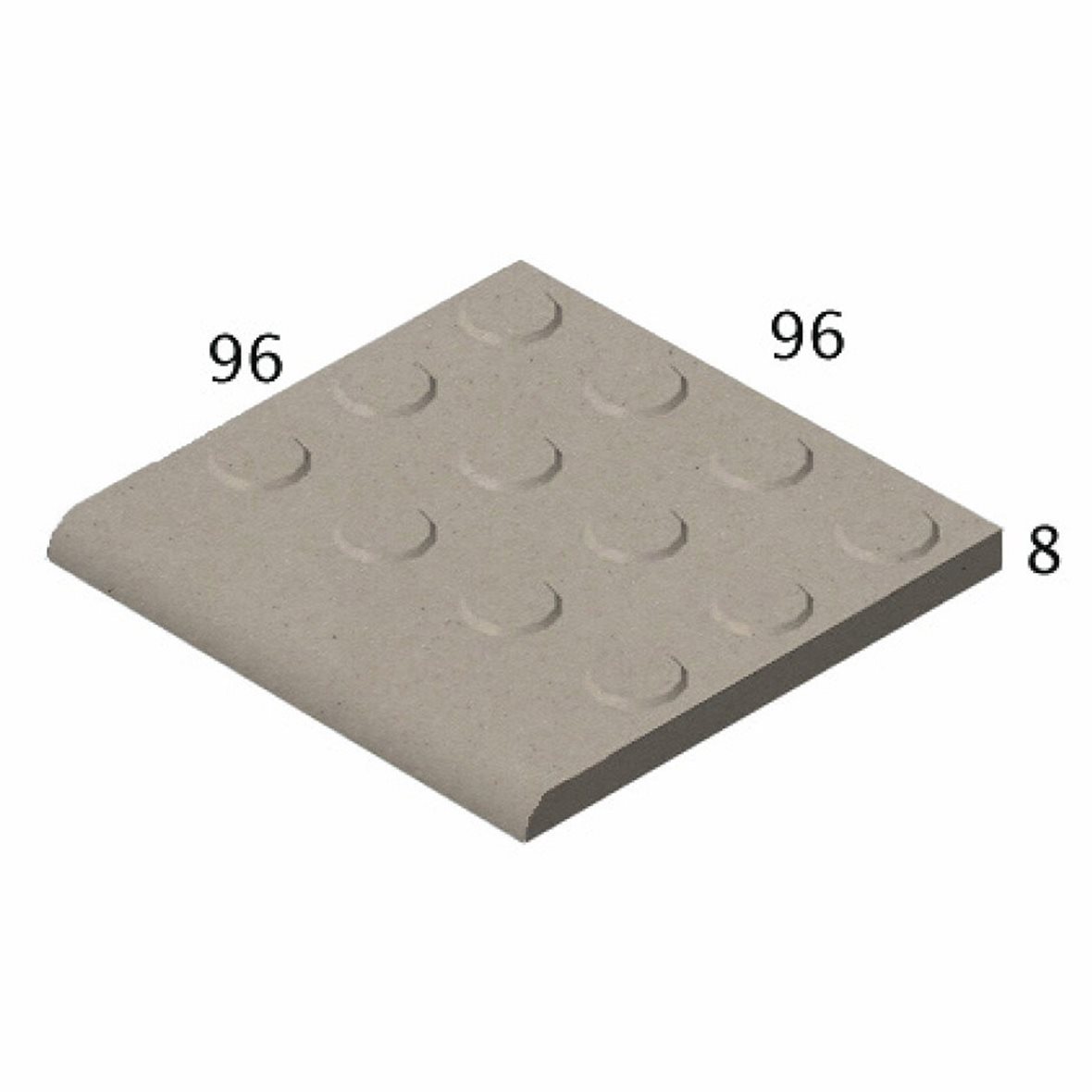 Pukkila Natura lasittamaton porcelanato seinälaatta lattialaatta ulkolaatta 9,6X9,6 vaalea beige 4401BNRC/1C kohokuvioinen matta beige yksivärinen