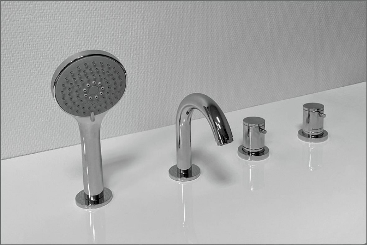 Balteco Cristina C5K 4-osainen ammehana tasoon juoksuputkella kromi