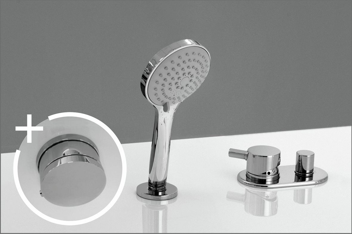 Balteco Cristina C1K 2-osainen ammehana tasoon ylivuototäytöllä kromi