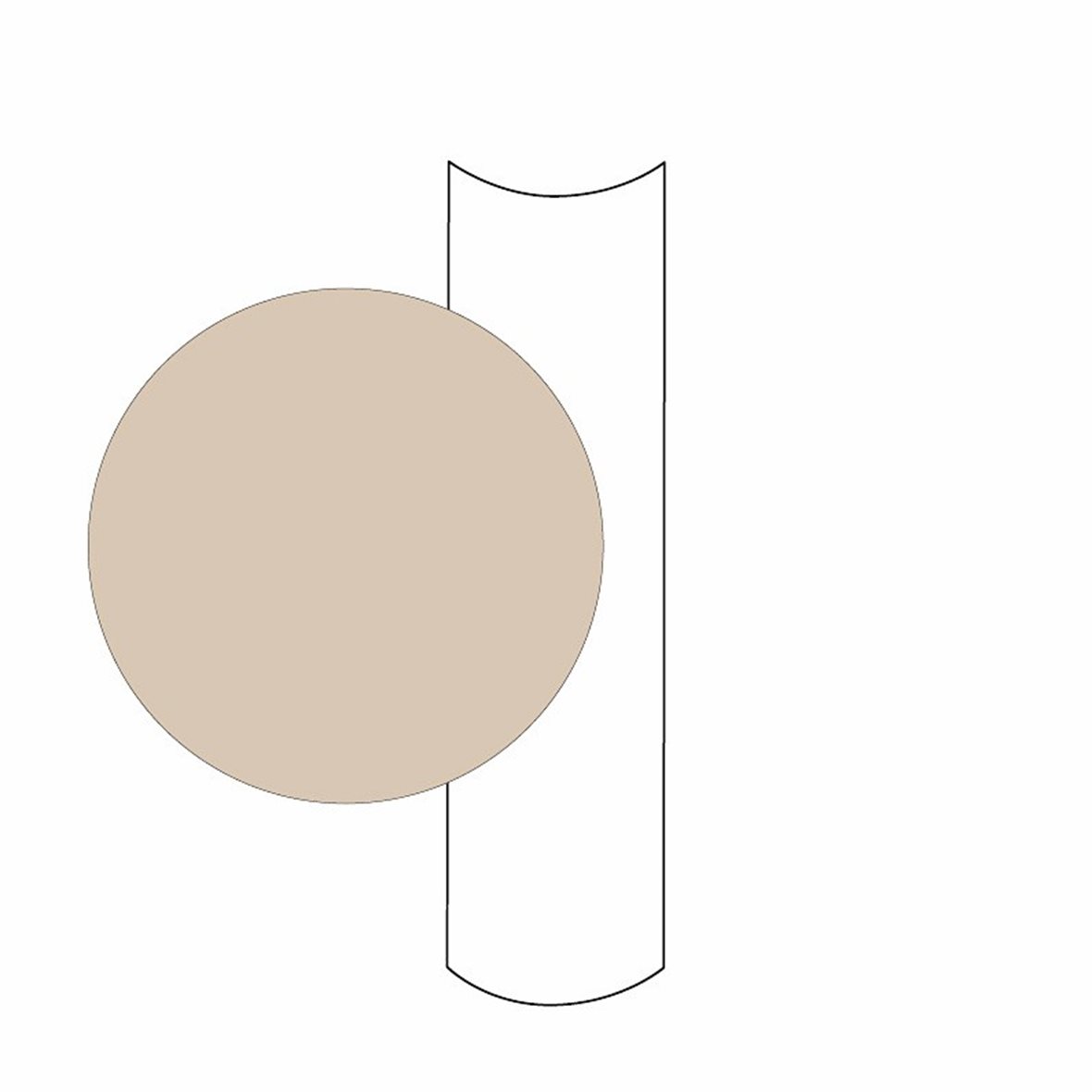 Pukkila Harmony holkkalista ulkokulma 3,5X15 jasmin 2240/315CX tasapintainen kiiltävä beige yksivärinen