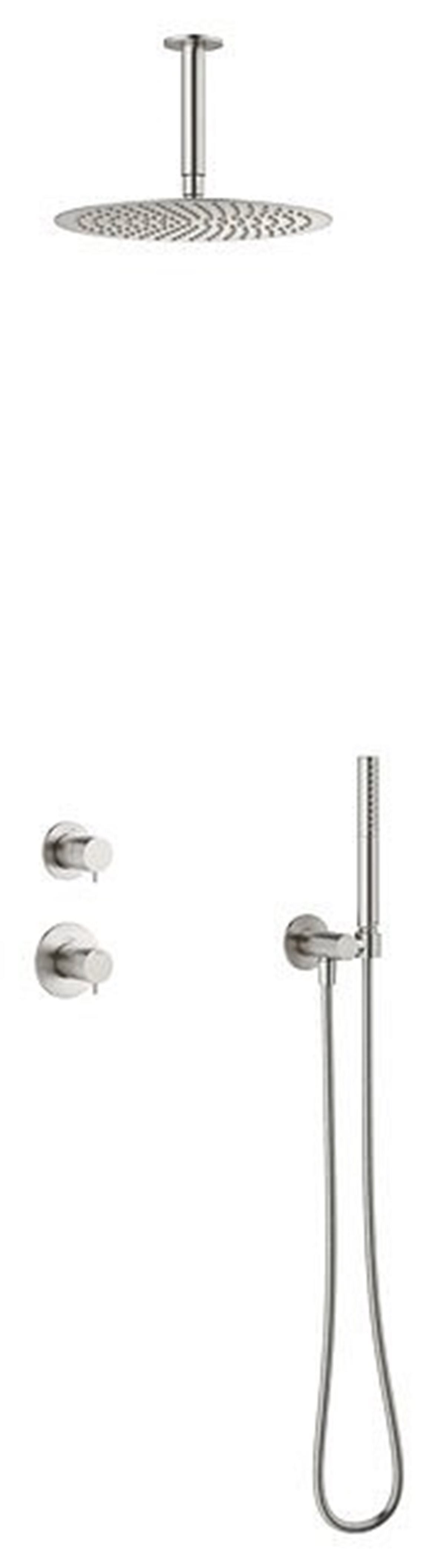 Damixa Iris DS2 piiloasennettava sadesuihkusetti PVD teräs