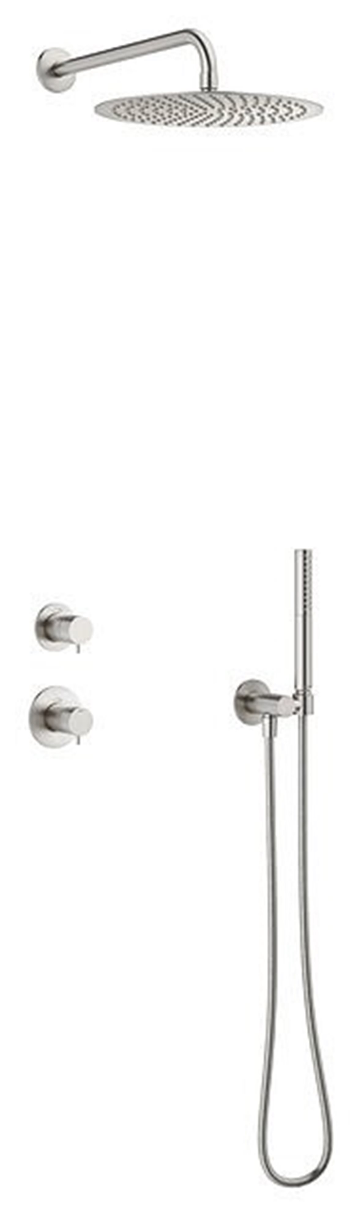 Damixa Iris DS1 piiloasennettava sadesuihkusetti PVD teräs