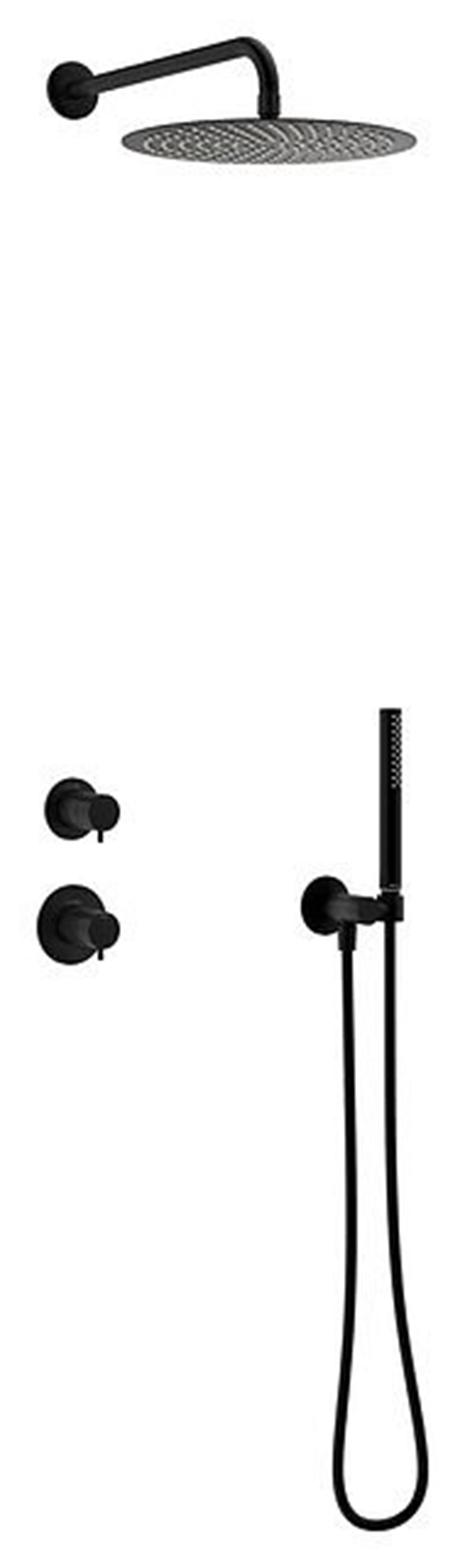 Damixa Iris DS1 piiloasennettava sadesuihkusetti metalli mattamusta