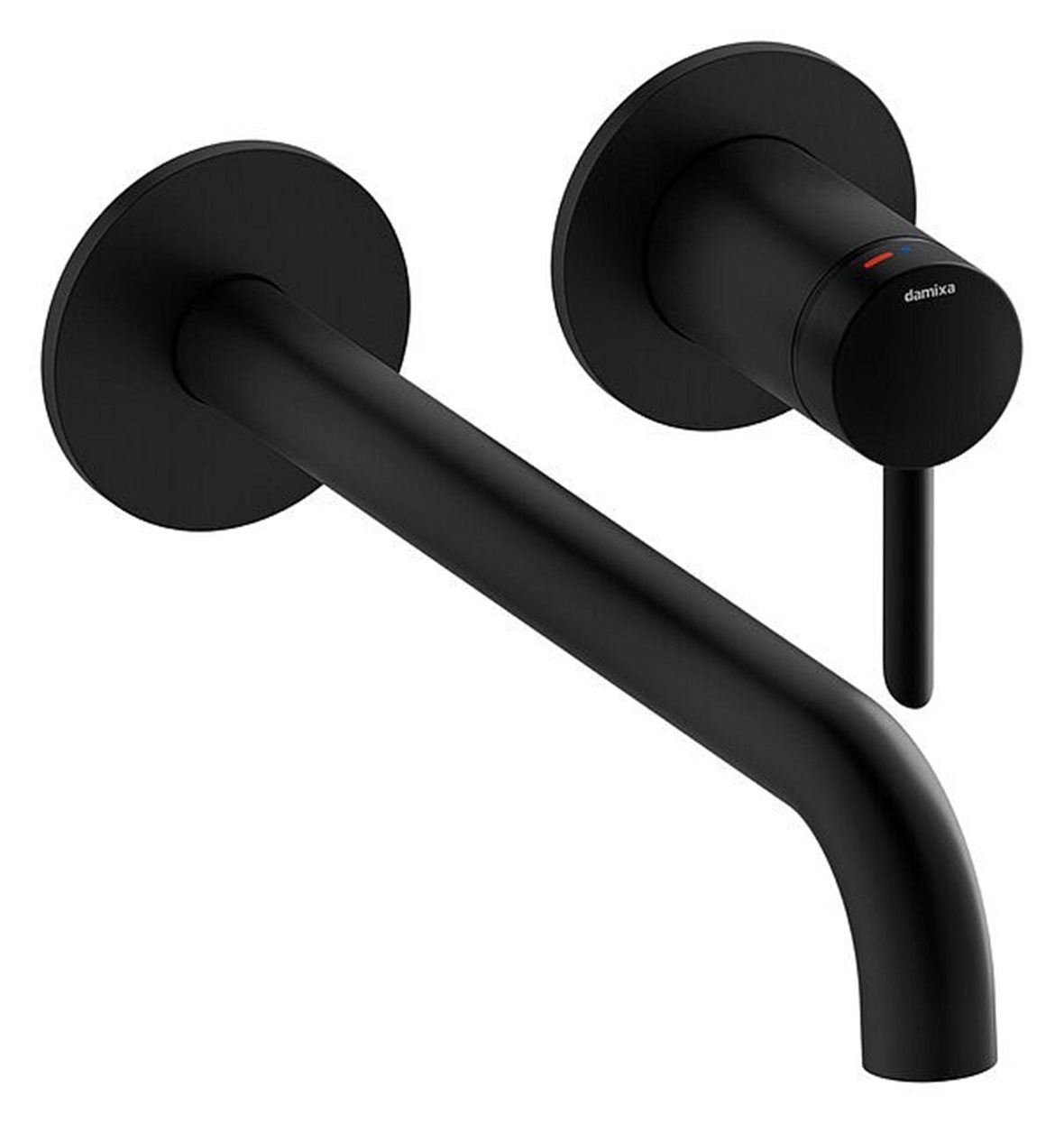 Damixa Iris pintaosa pesuallashanalle seinään 25 cm metalli mattamusta