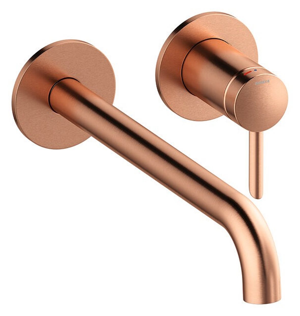 Damixa Iris pintaosa pesuallashanalle seinään 25 cm metalli PVD harjattu kupari