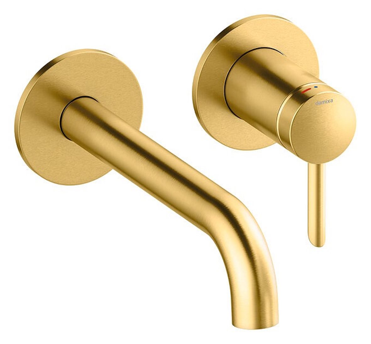 Damixa Iris pintaosa pesuallashanalle seinään 18 cm PVD harjattu messinki