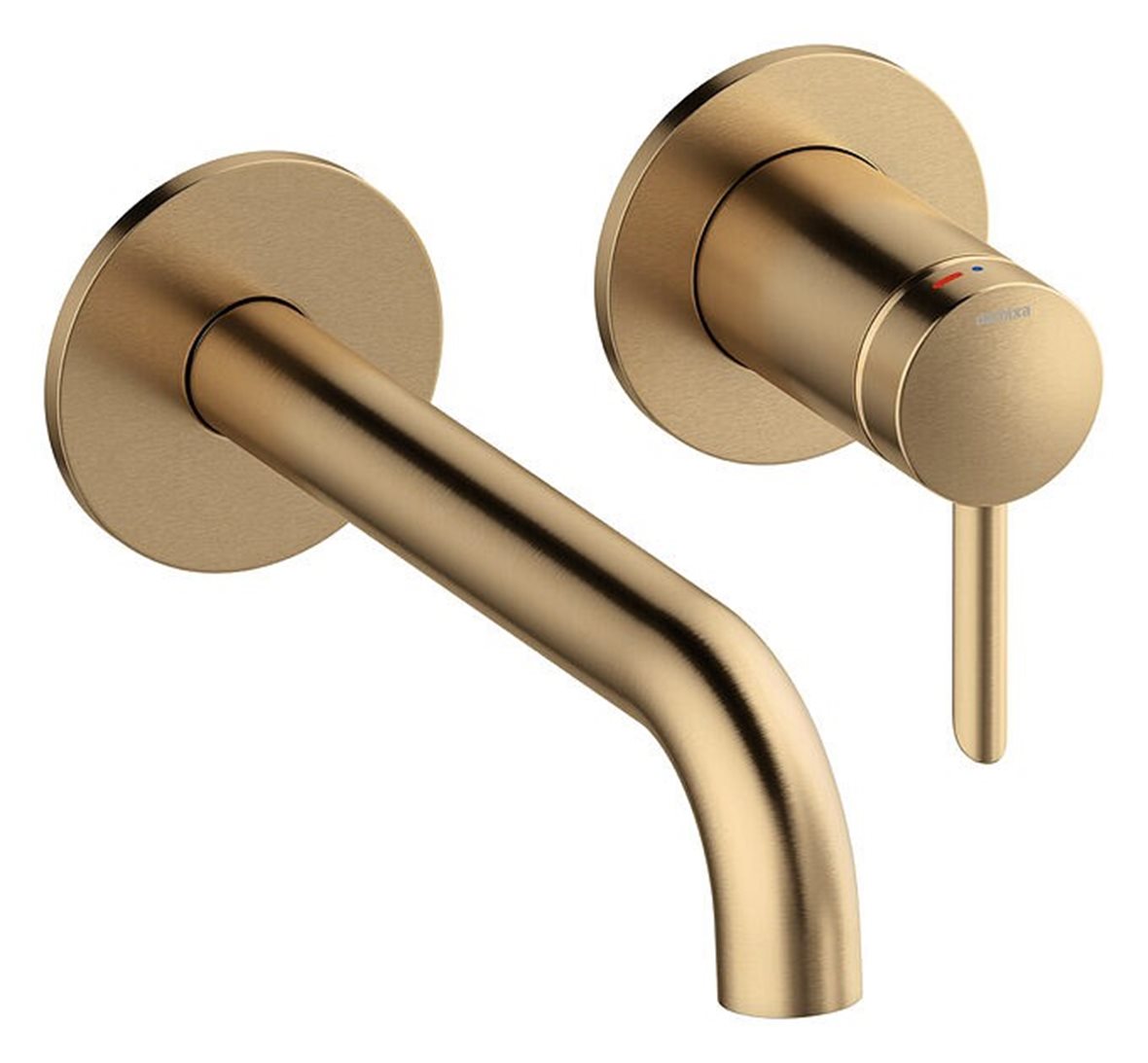 Damixa Iris pintaosa pesuallashanalle seinään 18 cm PVD harjattu pronssi