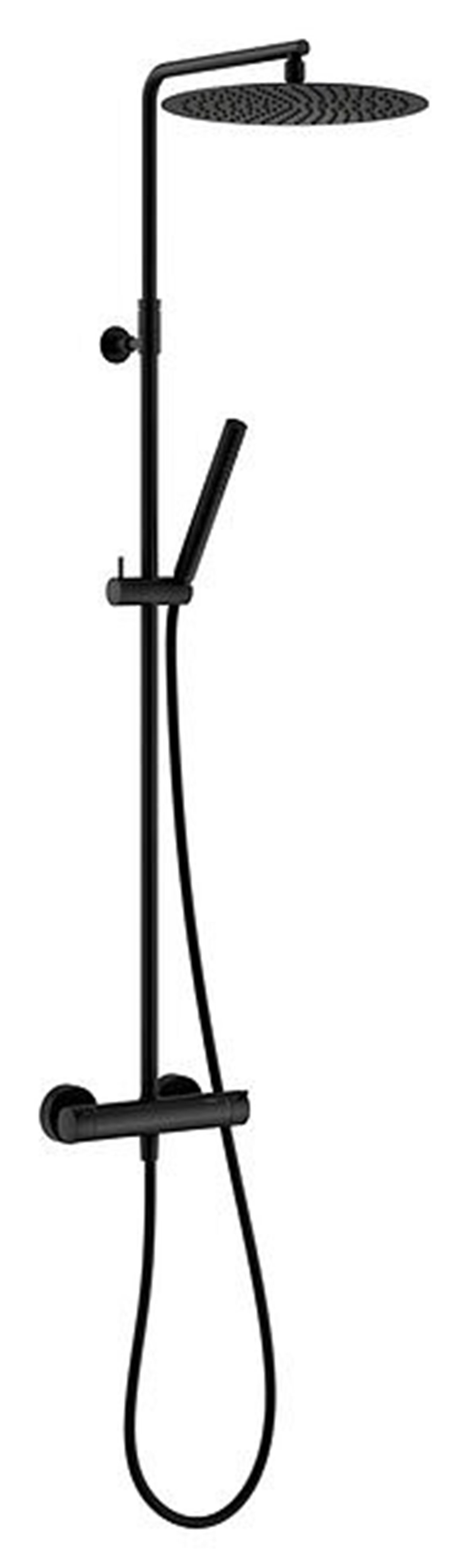 Damixa Iris sadesuihkusetti metalli mattamusta