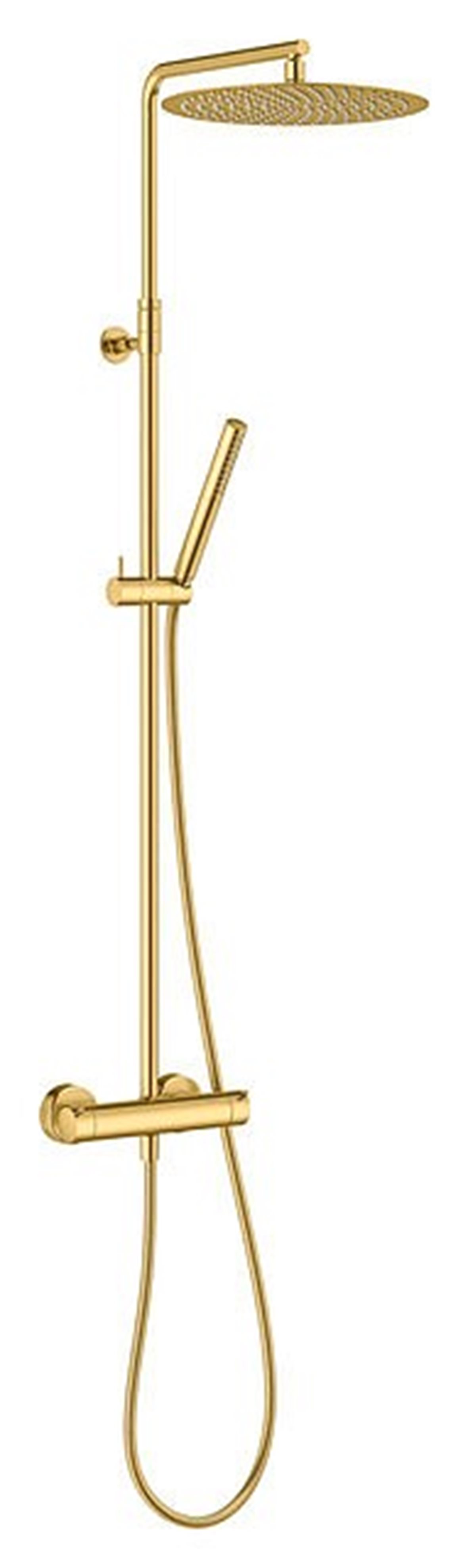 Damixa Iris sadesuihkusetti metalli PVD harjattu messinki