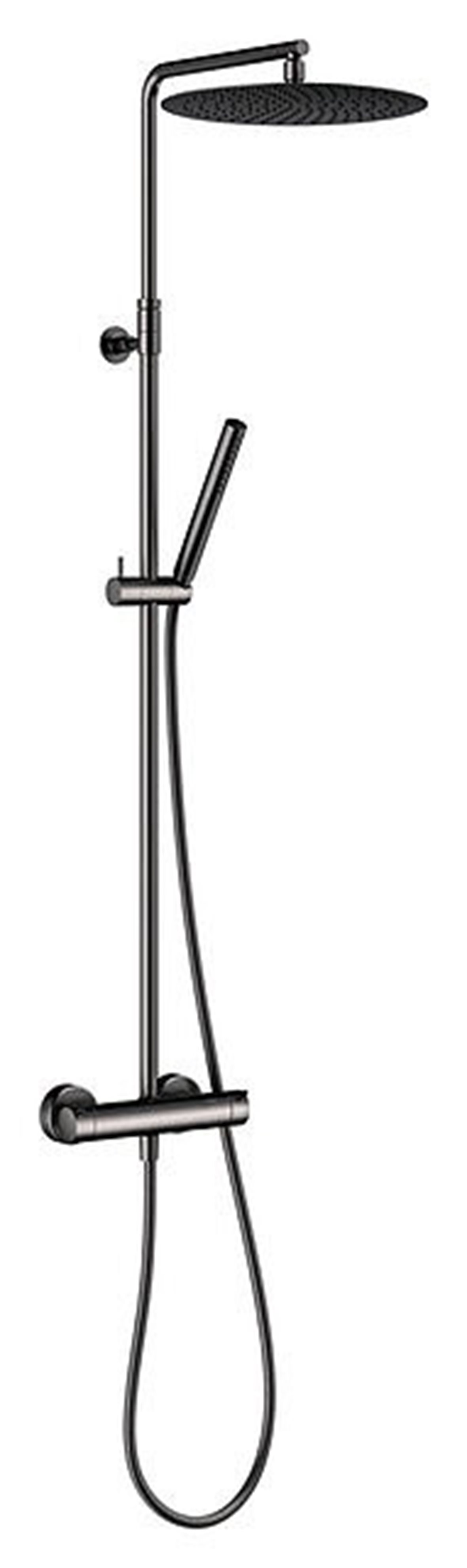 Damixa Iris sadesuihkusetti PVD grafiitinharmaa