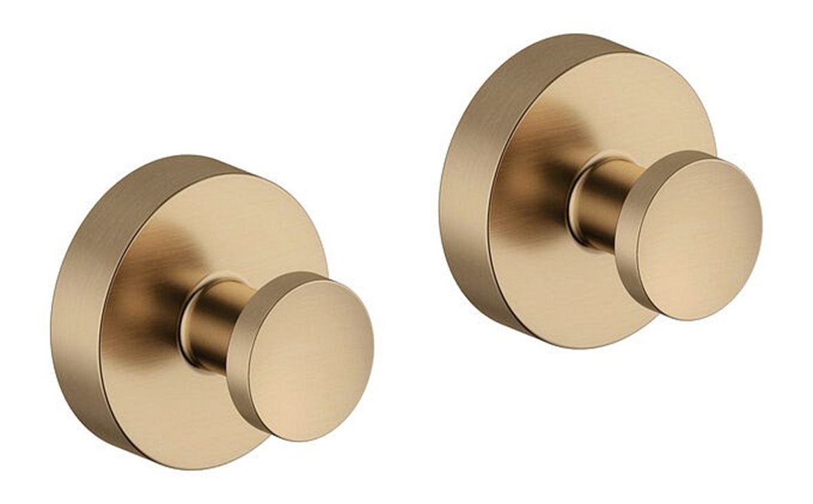 Damixa Zen pyyhekoukku 3,3x3,3x2,7 cm 2 kpl PVD harjattu pronssi