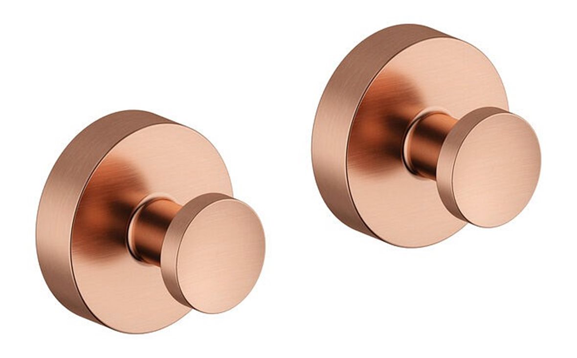 Damixa Zen pyyhekoukku 3,3x3,3x2,7 cm 2 kpl harjattu PVD kupari