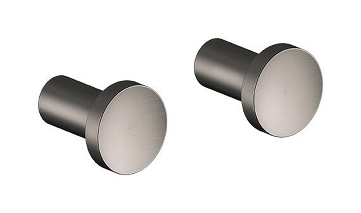 Damixa Zen pyyhekoukku 1,8x1,8x2,5 cm 2 kpl PVD grafiitinharmaa