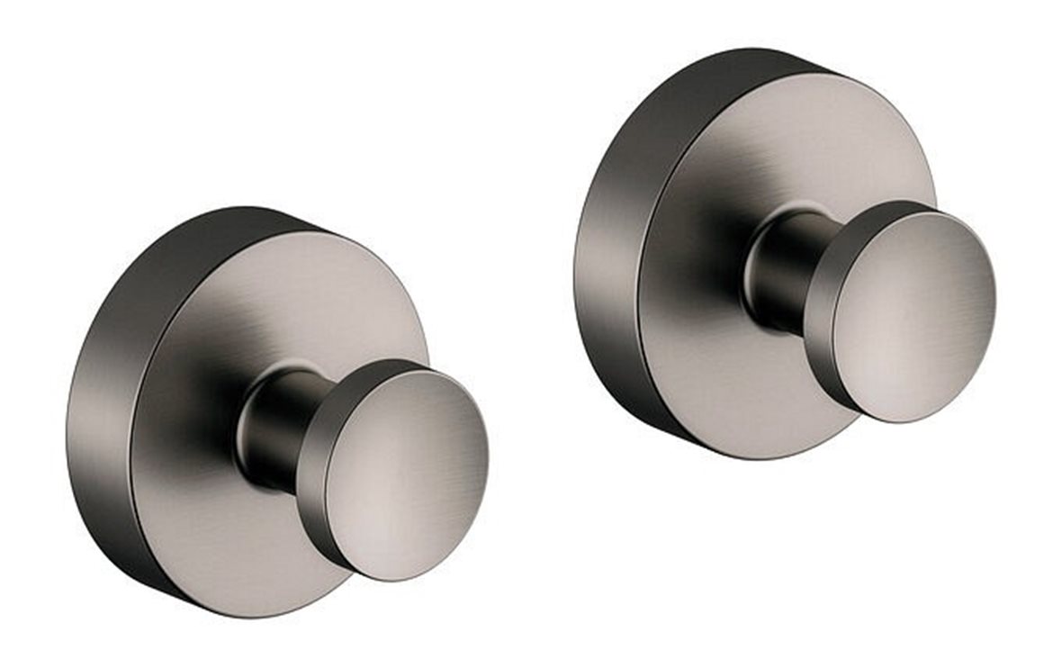 Damixa Zen pyyhekoukku 3,3x3,3x2,7 cm 2 kpl PVD grafiitinharmaa