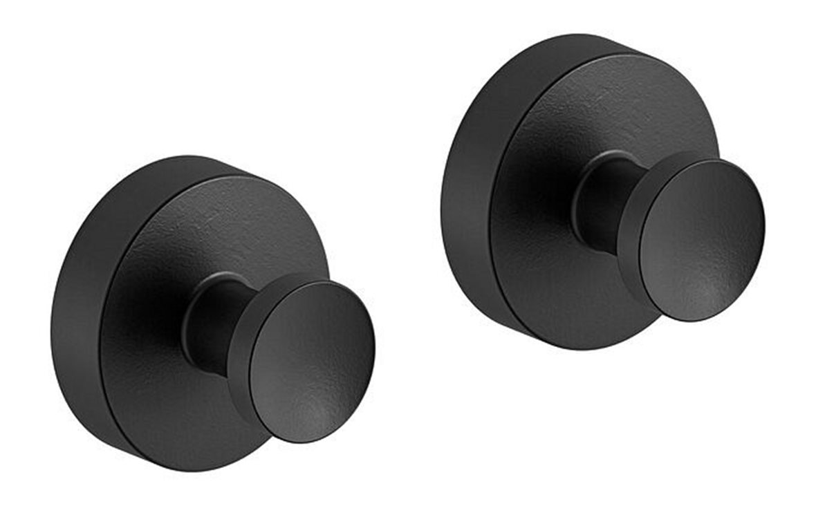 Damixa Zen pyyhekoukku 3,3x3,3x2,7 cm 2 kpl mattamusta