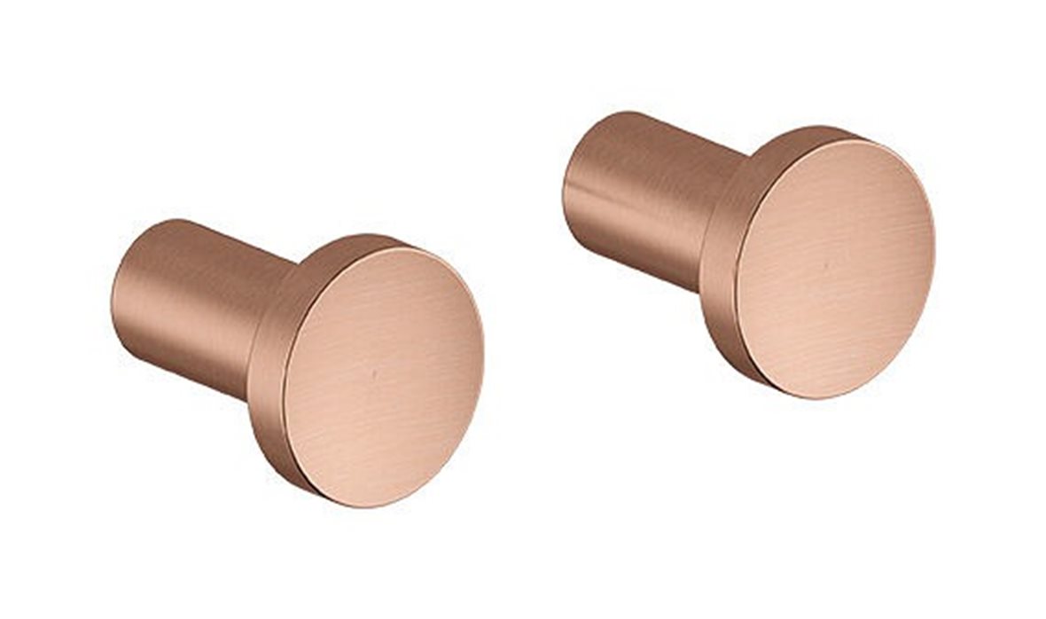 Damixa Zen pyyhekoukku 1,8x1,8x2,5 cm 2 kpl PVD harjattu kupari