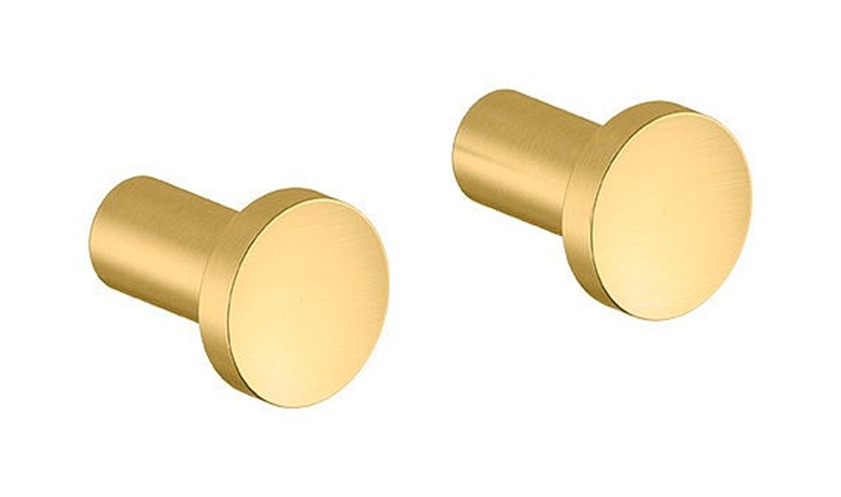 Damixa Zen pyyhekoukku 1,8x1,8x2,5 cm 2 kpl PVD harjattu messinki