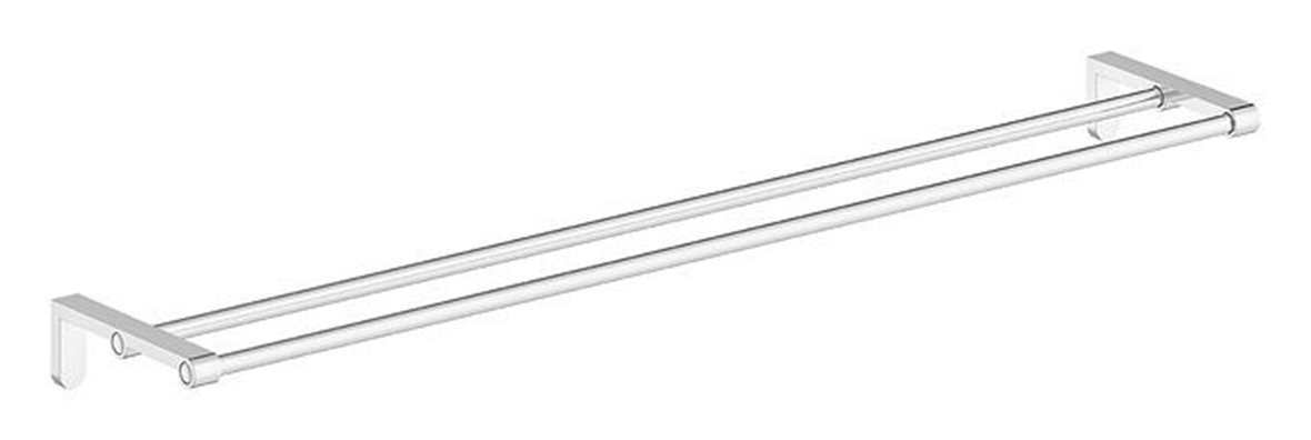 Damixa Zen kaksiosainen pyyhetanko säädettävä leveys max 80 cm kromi