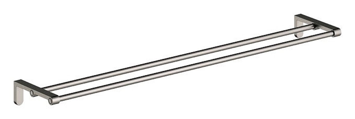 Damixa Zen kaksiosainen pyyhetanko säädettävä leveys max 80 cm PVD graphite grey