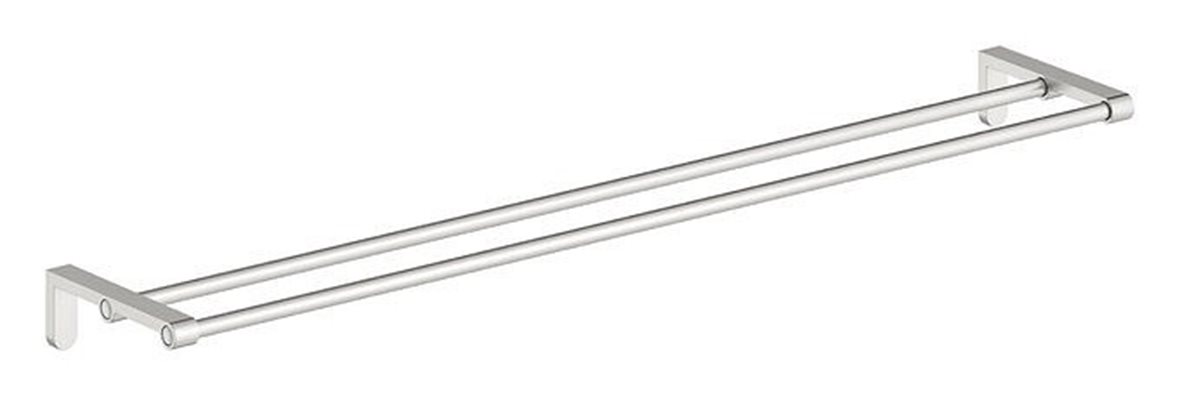 Damixa Zen kaksiosainen pyyhetanko säädettävä leveys max 80 cm PVD teräs