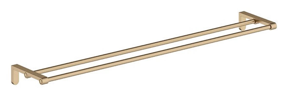 Damixa Zen kaksiosainen pyyhetanko säädettävä leveys max 80 cm PVD harjattu pronssi