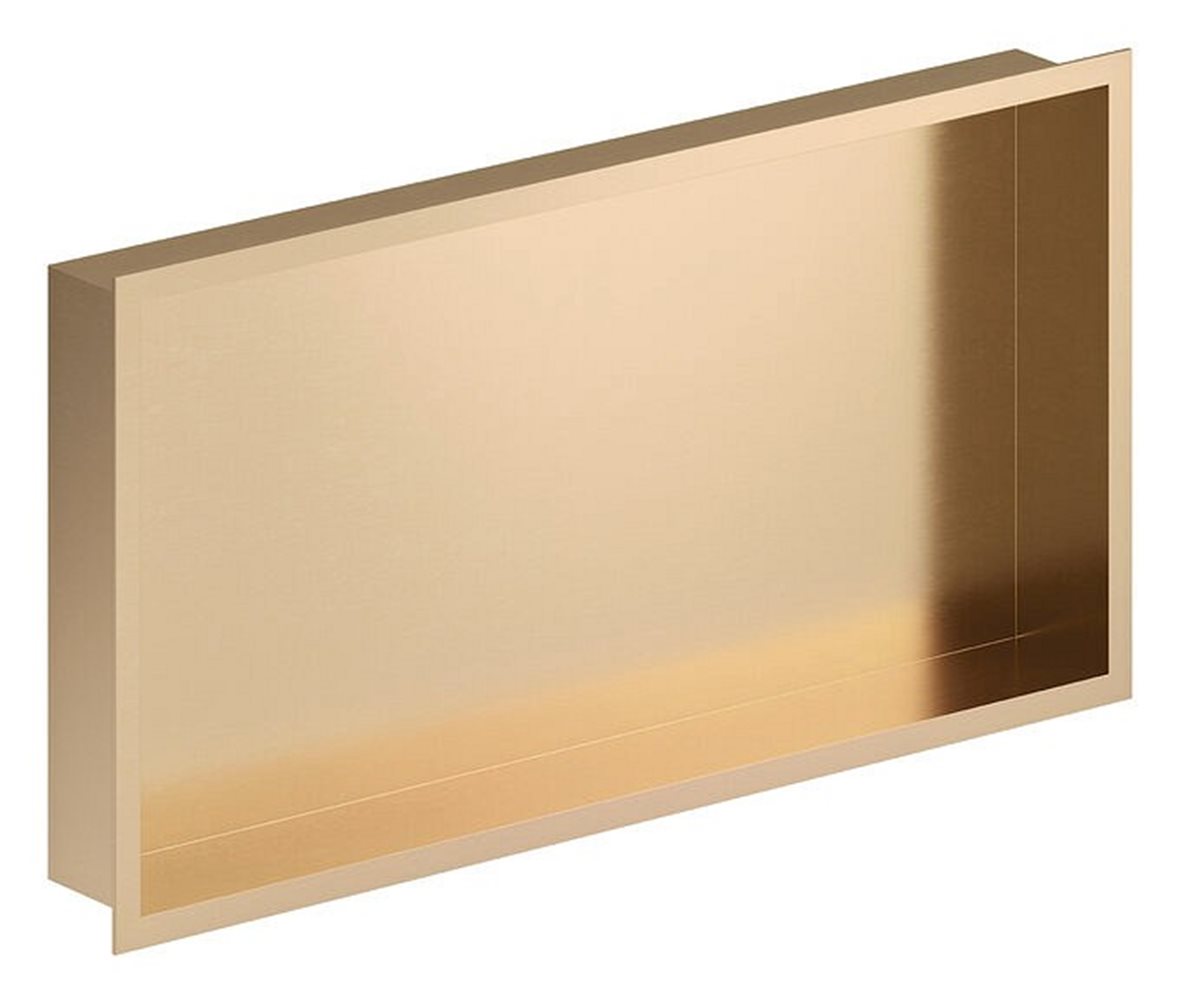 Damixa Zen upotettava seinähylly 62,3x32,3x7,5 cm PVD harjattu pronssi