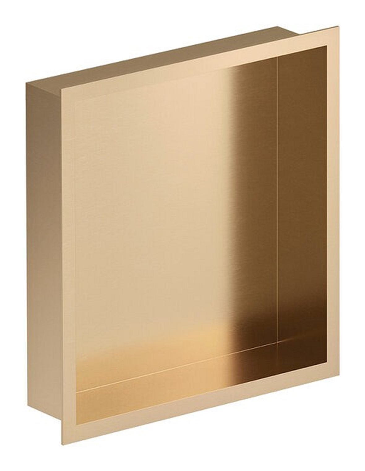 Damixa Zen upotettava seinähylly 32,3x32,3x7,5 cm harjattu PVD pronssi