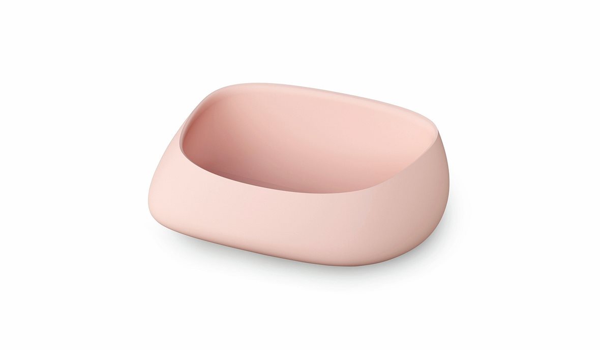 PAA Pointe malja-allas 55X37,5X18,2 cm rose kivikomposiitti matta punainen