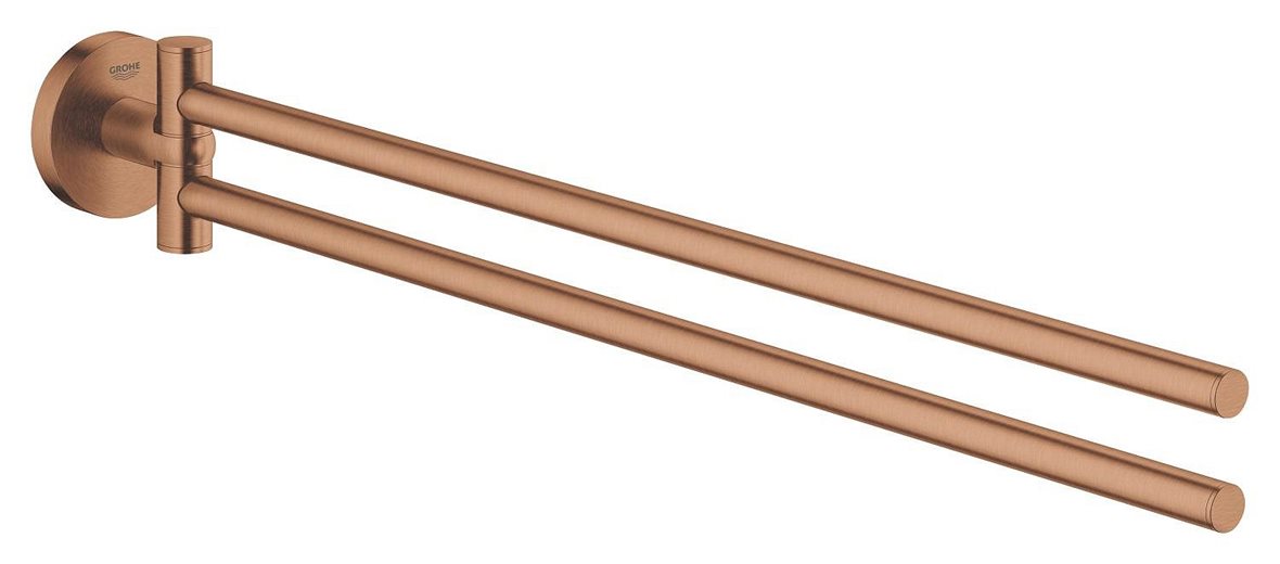 GROHE Essentials kaksiosainen pyyhetanko 5,4x6,1x43,9 cm brushed warm sunsetkääntyvä